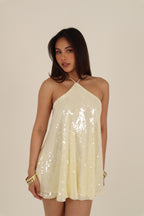 Stella Sequin Mini Dress - Yellow