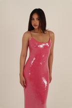 Flora Sequin Maxi Dress