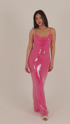 Flora Sequin Maxi Dress