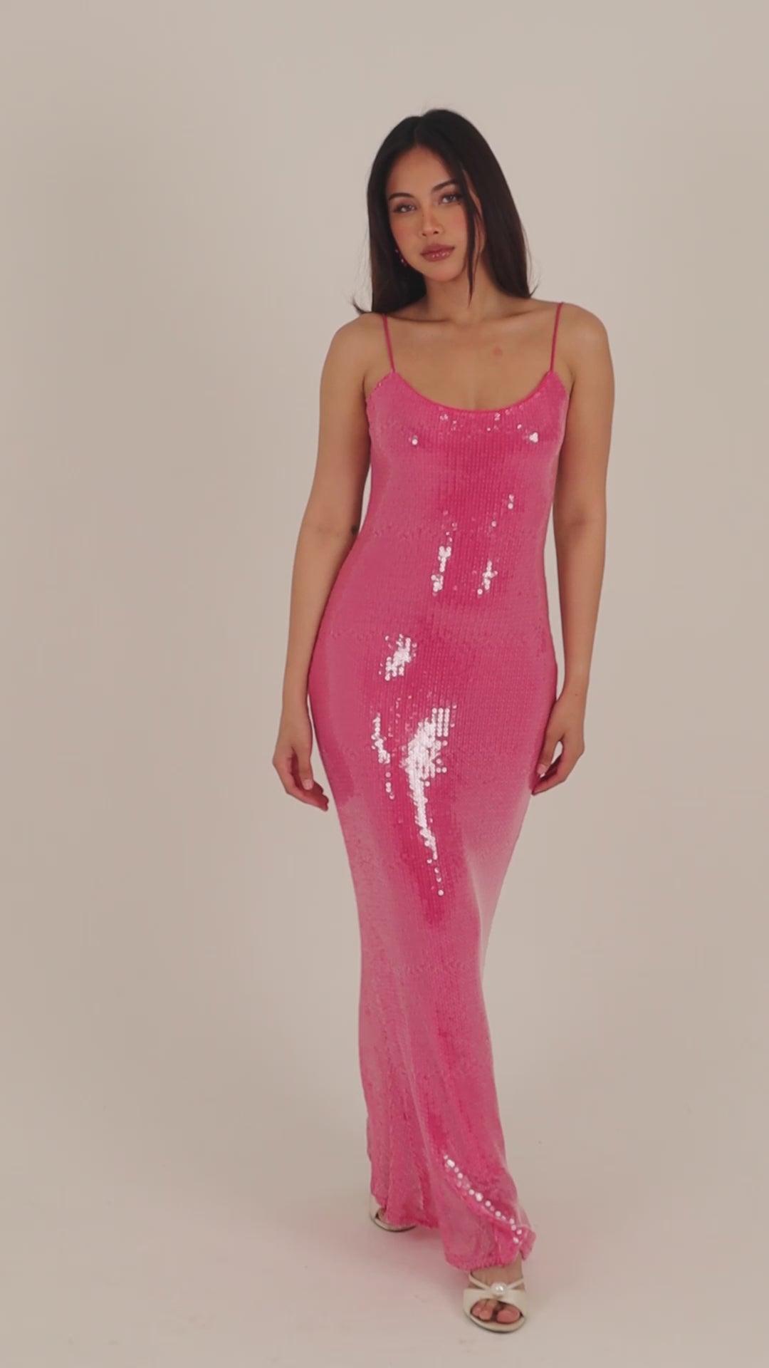 Flora Sequin Maxi Dress